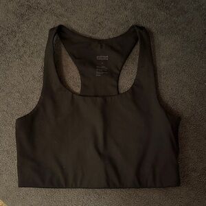 Girlfriend Collective Black Paloma Racerback Sports Bra, sz M